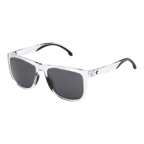 Carrera 2038T/S 0900/IR Unisex Sunglasses Crystal Frame Grey Lens 54mm Square