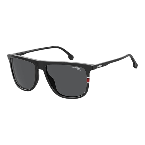 Carrera 218/S 0807/M9 Black 58mm Rectangular Polarised Sunglasses Men’s Frame