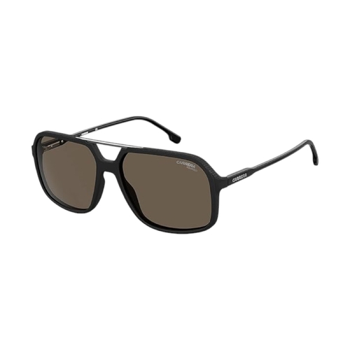 Carrera 229/S Unisex Sunglasses Matte Black Bronze Polarised Lens Rectangular