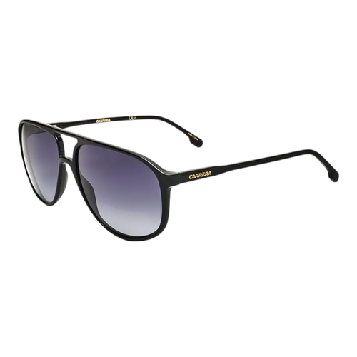 Carrera 257/S 807/9O 60mm Black Pilot Sunglasses Gradient Grey Lens Men’s Style