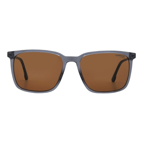 Carrera 259/S 0KB7 Men’s Sunglasses Grey Frame Brown Lens 55mm Square Full-Rim