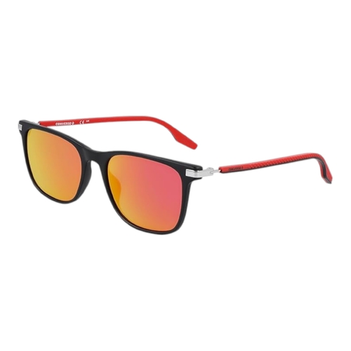 Converse CV544S North End Mens Sunglasses Black Red Frame Orange Mirror Lens