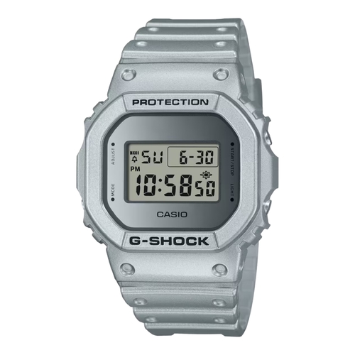 Casio G-SHOCK DW-5600FF-8 Mens Metallic Silver Retrofuture Digital Watch 200m