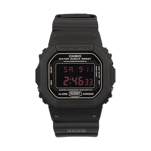 Casio G-Shock DW5600MS-1 DW-5600MS-1DR Military Matte Black Digital Watch