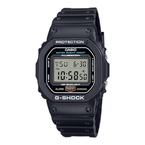 Casio G-Shock DW-5600UE-1D Men&#39;s Digital Watch Black Resin Band Grey Dial