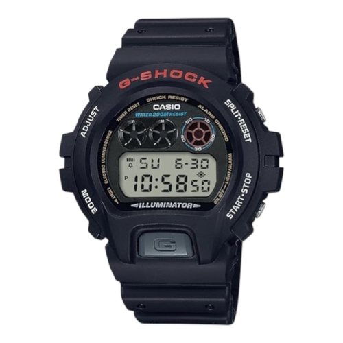 Casio G-Shock DW6900-1V Men’s Digital Watch Black Red Resin 200M Shockproof