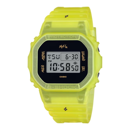 Casio G-SHOCK DWE-5600JB-1A9 Mens J Balvin Ma G Yellow Digital Collab Watch