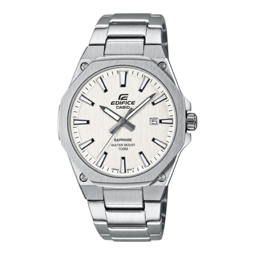 Casio EFR-S108D-7 Mens Watch Edifice White Dial Stainless Steel Sapphire