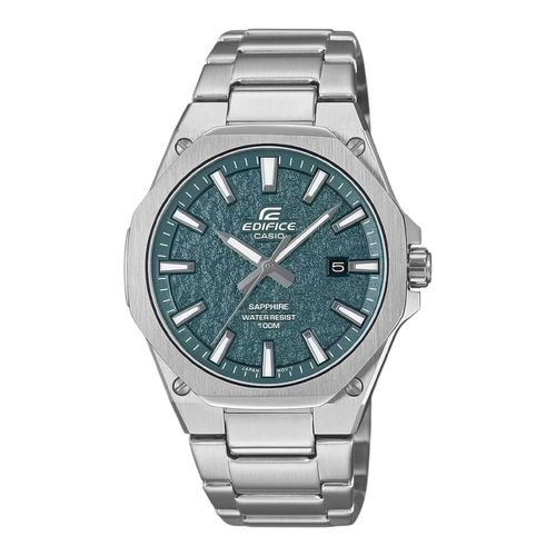 Casio EFR-S108DE-3 Mens Watch Edifice Green Dial Stainless Steel Sapphire