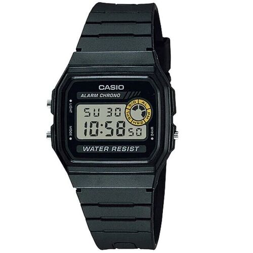 CASIO Men&#39;s F-94WA-8 LED Light Basic Digital Watch Clear/Grey Dial Black Band AU