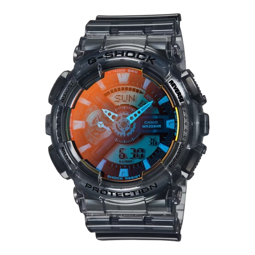 Casio G-SHOCK GA-110TLS-8A Mens Translucent Grey Orange Vapor Digital Watch