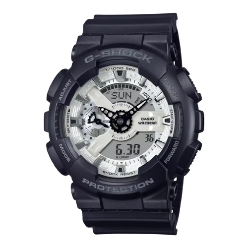 Casio G-SHOCK GA-110WD-1A Mens Black White Vapor Analog Digital Shock Watch