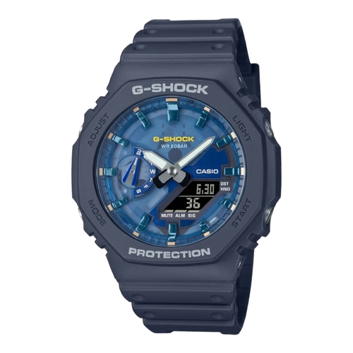 Casio G-SHOCK GA-2100AS-2A Mens Navy Blue Summer Oasis Analog Digital Watch