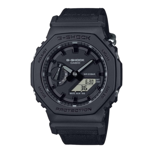 Casio G-Shock GA-2100BCE-1A Men’s Watch Black Analog Digital Nylon Band Quartz