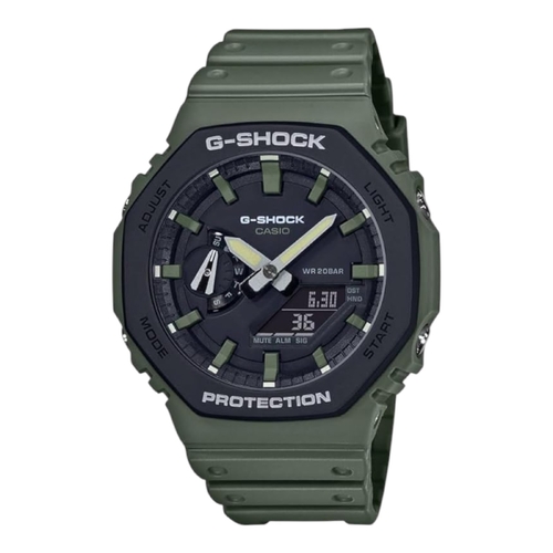 Casio G-Shock GA-2110SU-3ADR Mens Green Black Analogue Digital Watch Resin 200M