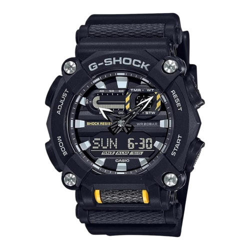 Casio G Shock GA-900-1A Mens Ana Digi Watch Black Resin 200M World Time 7YR