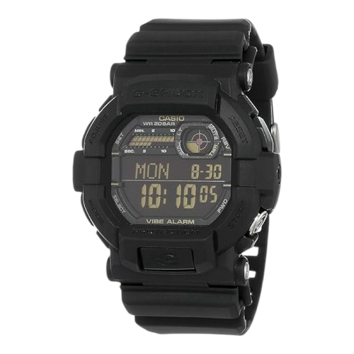 Casio G-Shock GD-350-1B Men’s Digital Watch Black Vibration Alert 200M LED