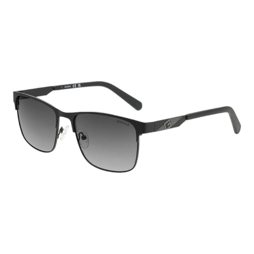 GUESS GF5098 02B Mens Sunglasses Matte Black Frame Smoke Gradient Lens 56mm