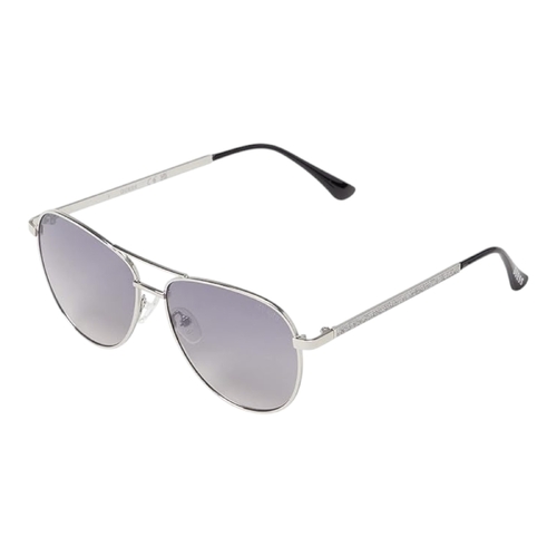 GUESS GF6157 10B Womens Sunglasses 58mm Nickeltin Frame Smoke Gradient Lens