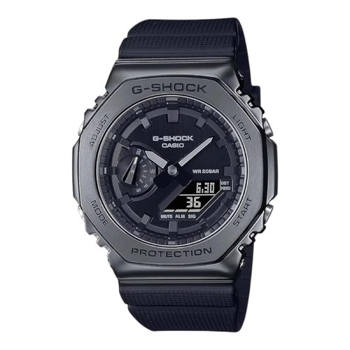 Casio G-Shock GM-2100BB-1ADR Mens Black Metal Analogue Digital Watch Resin Band