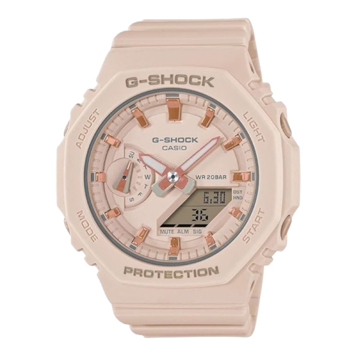 Casio G-Shock GMA-S2100-4A Women’s Analog Digital Watch Beige Resin Band