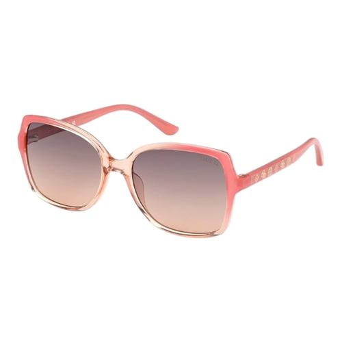 Guess GU0010 Womens Sunglasses Pink Frame Brown Gradient Lens 55mm UV400