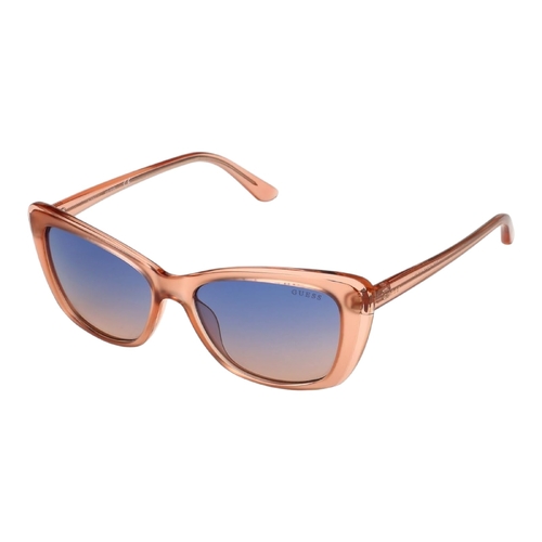 Guess GU7774 74W Womens Pink Frame Blue Gradient Lens Cat Eye Sunglasses