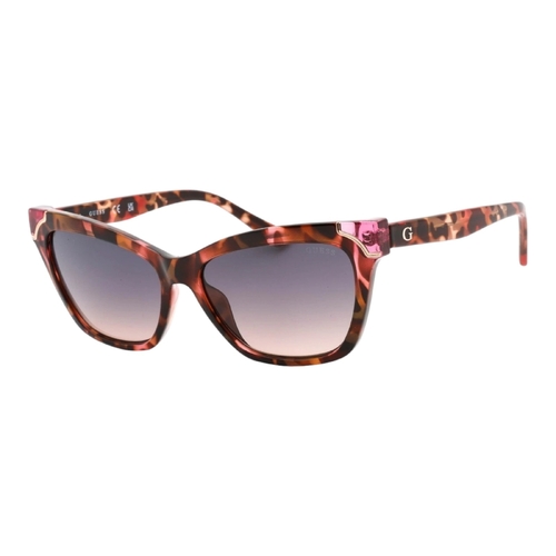 Guess GU7840 Womens Tortoise Pink Frame Grey Gradient Lens Cat Eye 57mm