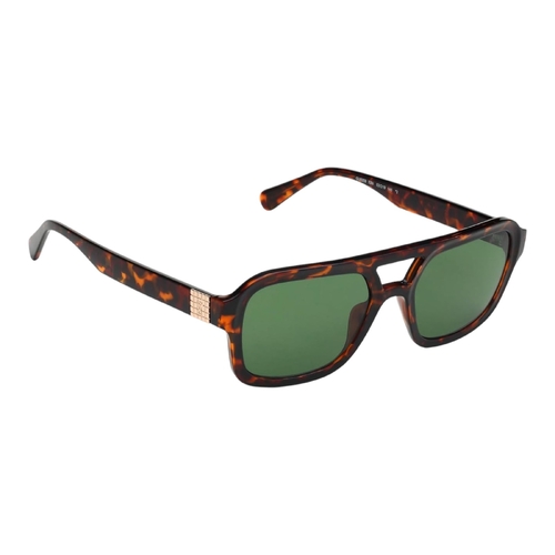 Guess GU8259 53N Unisex Blonde Havana Frame Green Lens Rectangle Sunglasses 53mm