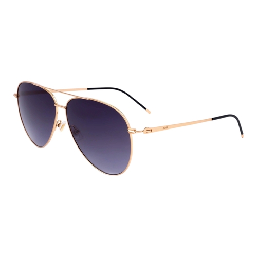 HUGO BOSS 1461S Womens Sunglasses Rose Gold Frame Dark Grey Lens UV400 60mm