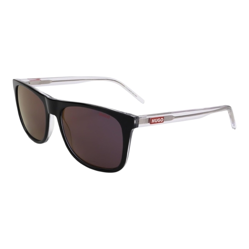 HUGO HG1194S Mens Sunglasses Black Crystal Frame Rectangular UV400 56mm
