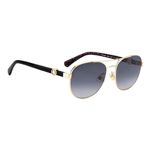 Kate Spade Raglan GS-0J5G9O-56 Womens Sunglasses Gold Black Grey Aviator