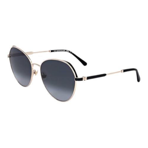Kate Spade Octavia GS-0RHL9O-59 Womens Sunglasses Gold Black Grey Gradient