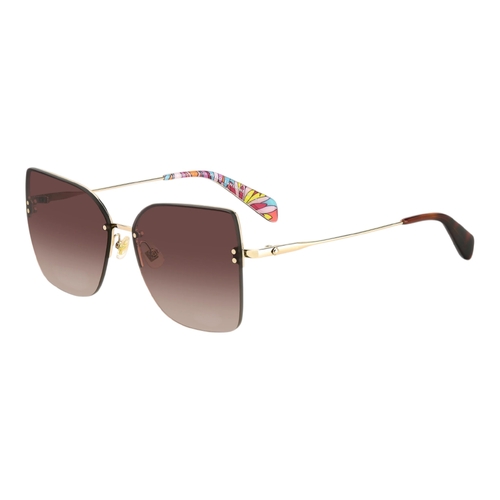 Kate Spade Ariella GS-0RHL9O-58 Womens Sunglasses Gold Frame Brown Gradient Lens