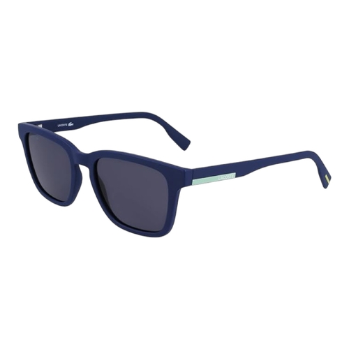 Lacoste L987S 401 Men’s Rectangular Sunglasses Matte Blue Frame 53mm UV Protect