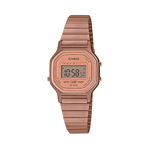 Casio LA-11WR-5A Ladies Vintage Rose Gold Digital Watch Alarm Timer Water Resistant
