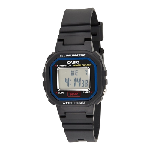Casio LA-20WH-1C Womens Digital Watch Black Resin Alarm LED Stopwatch