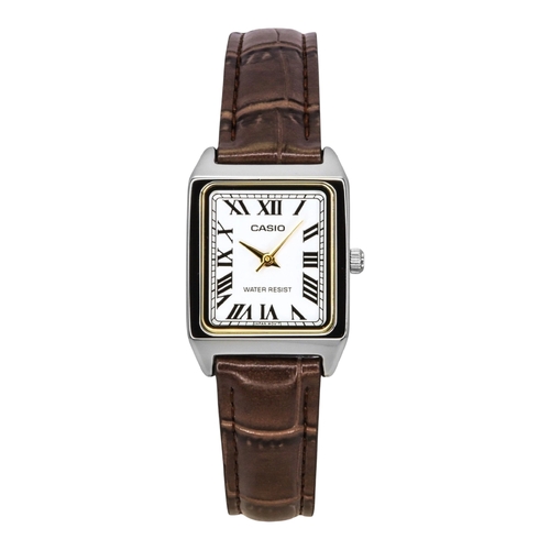 Casio LTP-V007L-7B2 Womens Analog Watch Leather Band Water Resistant