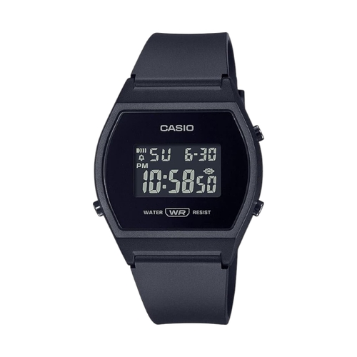 CASIO LW-204-1BDF Unisex Black Digital Watch with Black Band