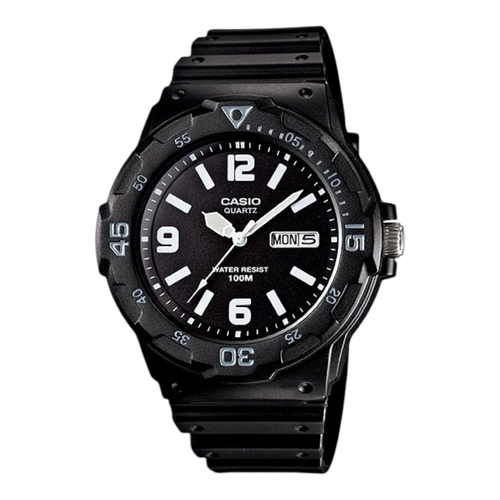Casio MRW-200H-1B2V Mens Watch Black Dial Black Resin Band 100M Diver