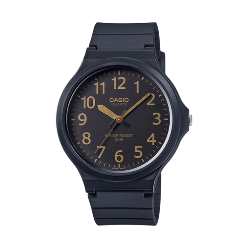 Casio General Quartz Black Resin Men&#39;s Watch MW-240-1B2VDF