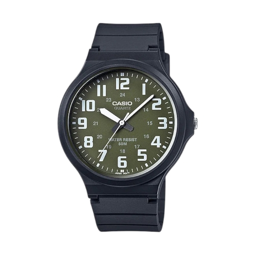 Casio General Quartz Black Resin Men&#39;s Watch MW-240-3BVDF