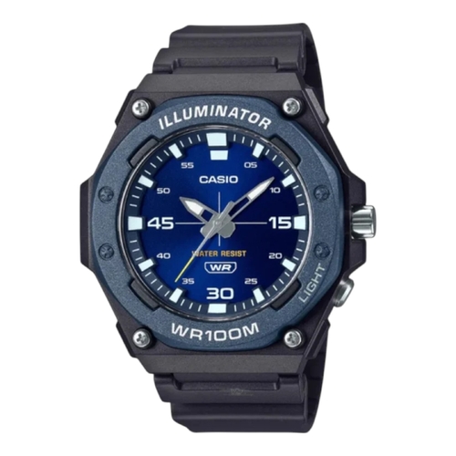 Casio MW-620H-2AV Blue Dial Resin Strap 100M Water Resistant Analog Watch