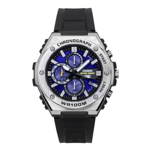 Casio MWA-300H-2AV Mens Watch Blue Dial Chronograph Resin Band 100M Date