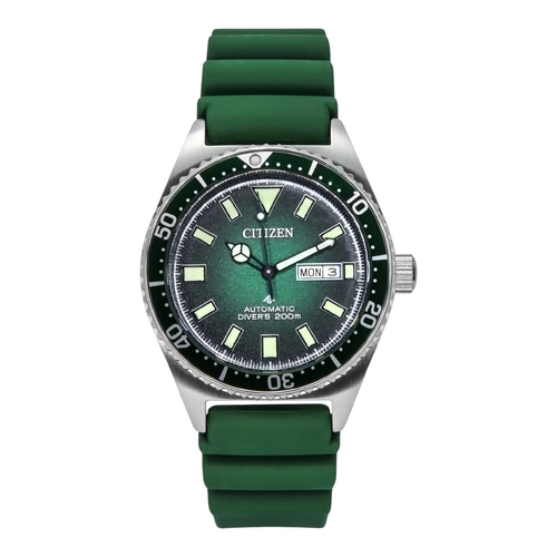 Citizen Promaster NY0121-09X Automatic Green Dial Mens Diver Watch 41mm 200M