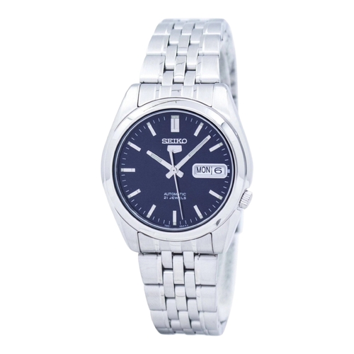 Seiko 5 SNK357K1 Men’s Automatic Watch Black Dial 21 Jewels Stainless Band