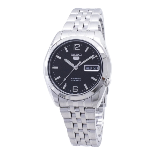 Seiko 5 SNK393K1 Men’s Automatic Watch Black Dial 21 Jewels Stainless Band