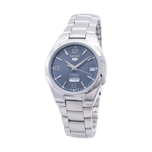 Seiko 5 Dress Automatic Grey Dial Silver Steel Case Band SNK621K1 Men&#39;s Watch