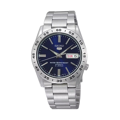 Seiko 5 SNKD99 Automatic Day-Date Blue Dial Stainless Steel Men&#39;s Watch SNKD99K1