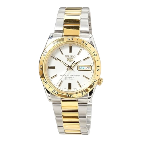 Seiko SNKE04K1 Automatic Silver and Gold Stainless Steel Women’s Watch Day Date